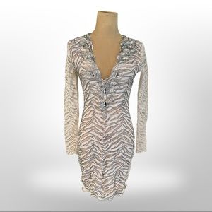 Holt Miami mini dress with long sleeves